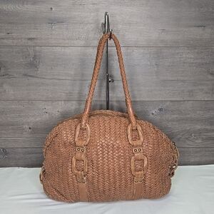 Cole Haan Woven Tan Leather Women's Bag